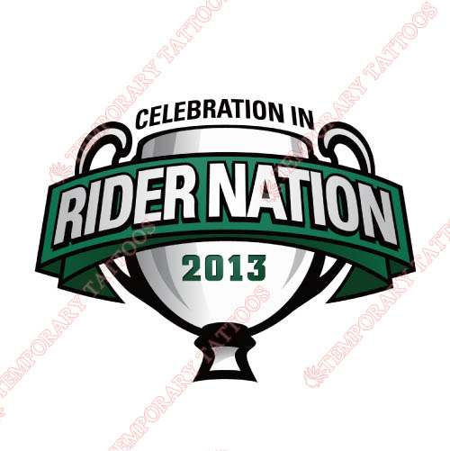 Saskatchewan Roughriders Customize Temporary Tattoos Stickers NO.7618
